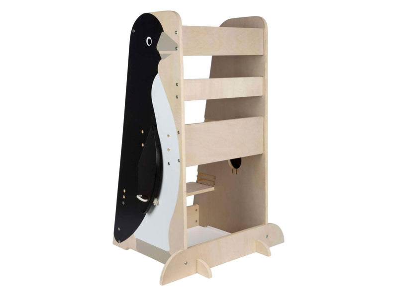 Small Foot - Wooden Learning Tower Penguin Wild Life 92cm