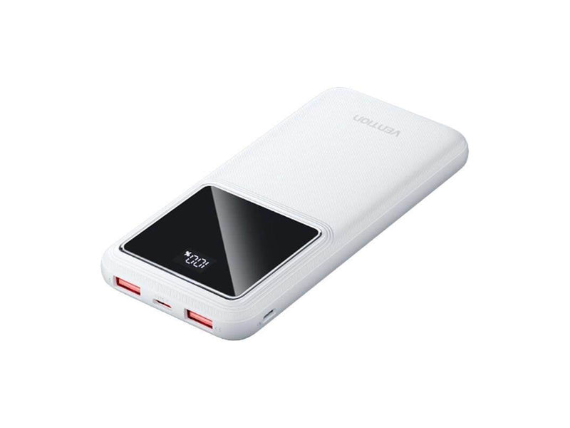 Vention Powerbank FHKW0.10000mAh Micro-USB USB-C 2xUSB-A 22.5W (white) Powerbank (Akku) - Weiß - 10000 mAh