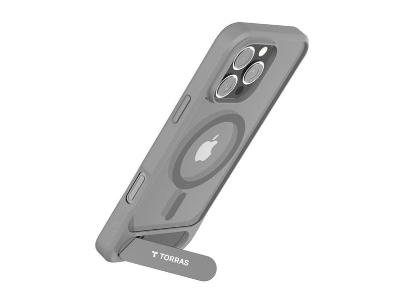 Torras Pstand Series Case for iPhone 16 Pro Max (gray)