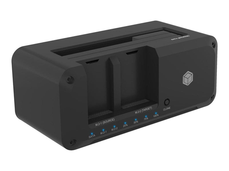 RaidSonic ICY BOX IB-2924MSCL-C31 - HDD / SSD docking station - clone function - M.2 NVMe Card / SATA 6Gb/s - USB 3.2 (Gen 2)