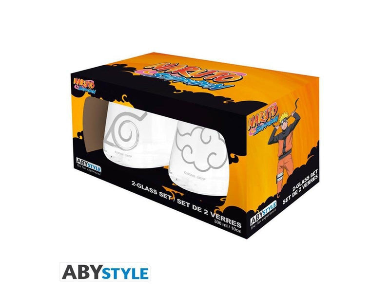 ABYstyle - NARUTO SHIPPUDEN - 2 Glass Set - Konoha & Akatsuki x2 - Glas