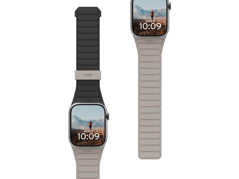 UAG Pathfinder Silicone Strap for Apple Watch - Black/Titanium - 44/45/46/49mm