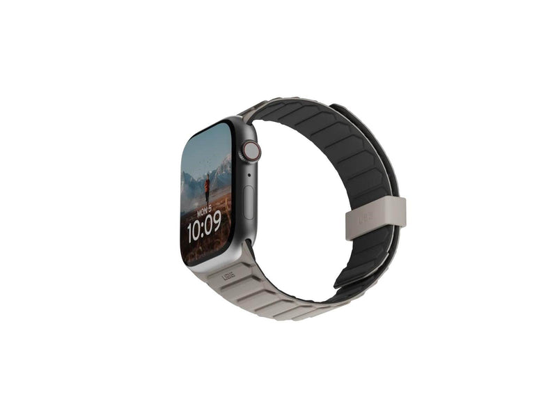 UAG Pathfinder Silicone Strap for Apple Watch - Black/Titanium - 44/45/46/49mm