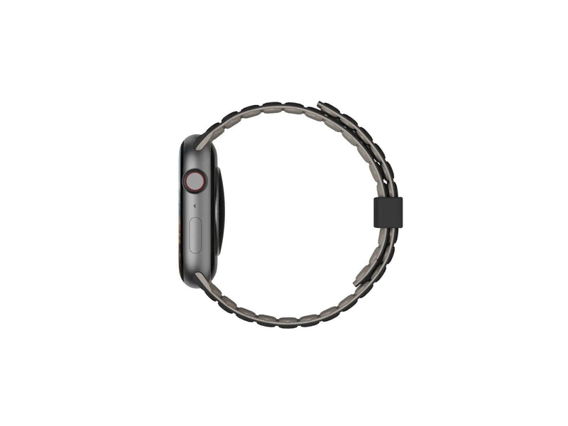 UAG Pathfinder Silicone Strap for Apple Watch - Black/Titanium - 44/45/46/49mm