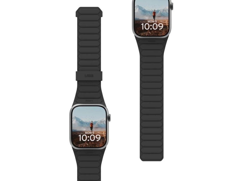 UAG Pathfinder Silicone Strap for Apple Watch - Black/Titanium - 44/45/46/49mm