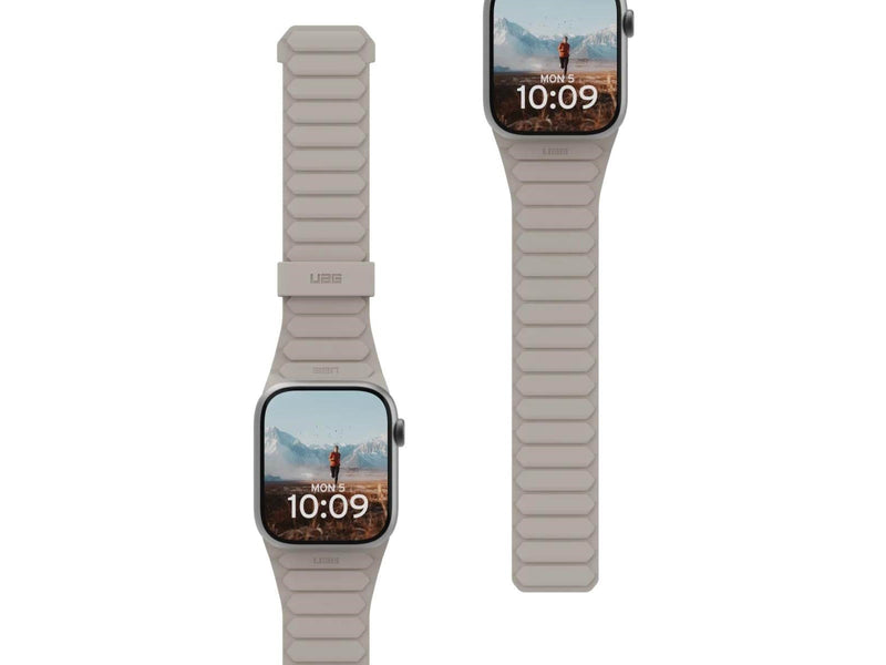 UAG Pathfinder Silicone Strap for Apple Watch - Black/Titanium - 44/45/46/49mm