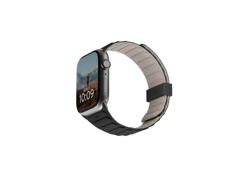 UAG Pathfinder Silicone Strap for Apple Watch - Black/Titanium - 44/45/46/49mm