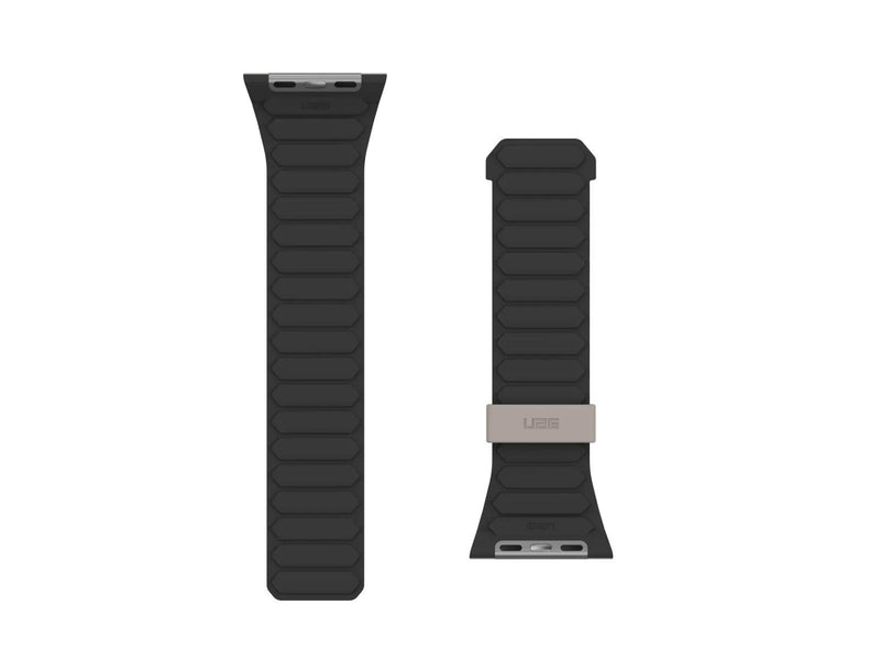 UAG Pathfinder Silicone Strap for Apple Watch - Black/Titanium - 44/45/46/49mm
