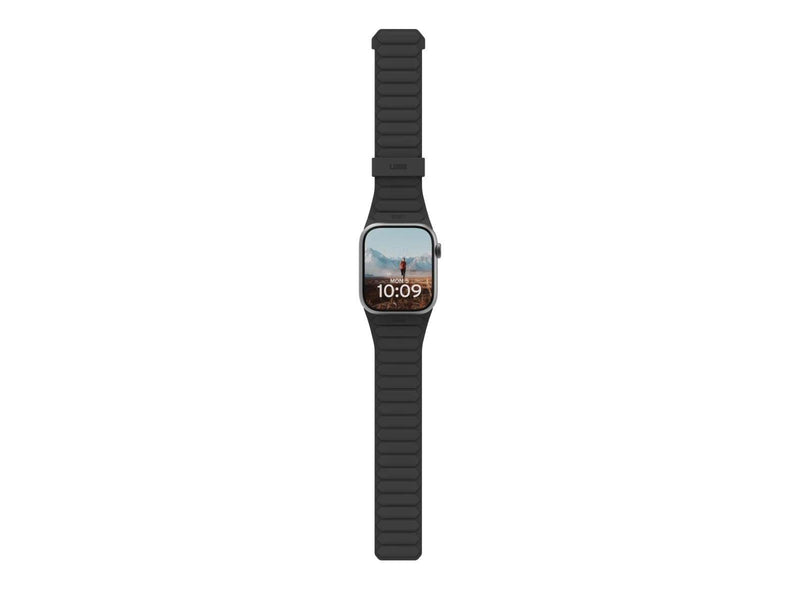 UAG Pathfinder Silicone Strap for Apple Watch - Black/Titanium - 44/45/46/49mm