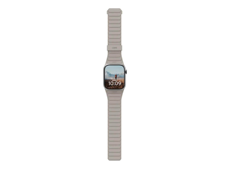 UAG Pathfinder Silicone Strap for Apple Watch - Black/Titanium - 44/45/46/49mm