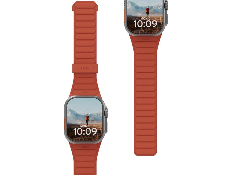 UAG Pathfinder Silicone Strap for Apple Watch - Olive/Rust - 44/45/46/49mm