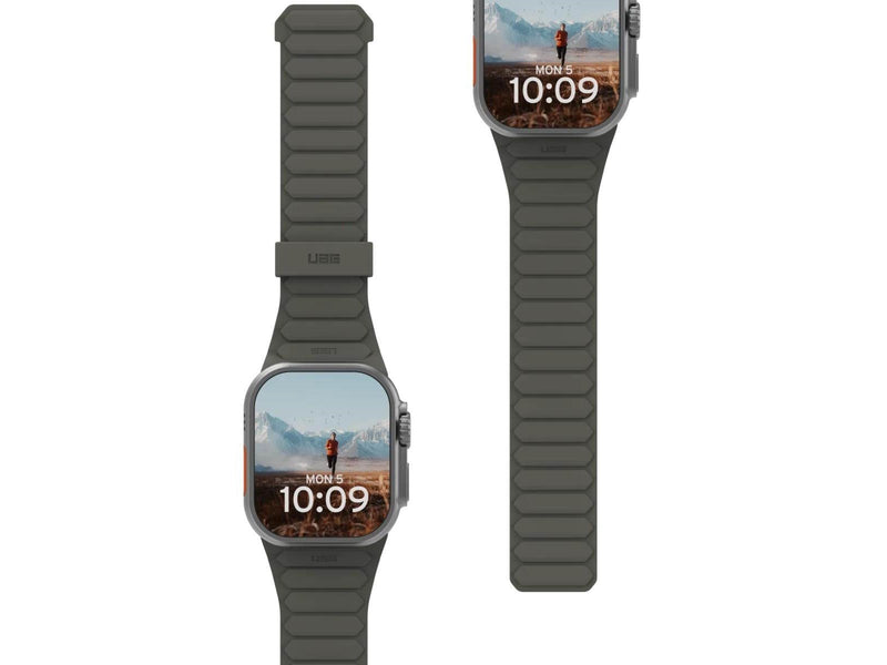 UAG Pathfinder Silicone Strap for Apple Watch - Olive/Rust - 44/45/46/49mm