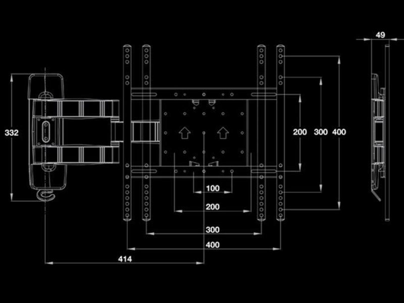 Multibrackets M VESA Flexarm neigen & Turn III