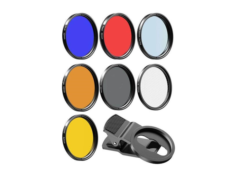 APEXEL Mobile filter lens kit APL-52UV-7F 52mm 7in1