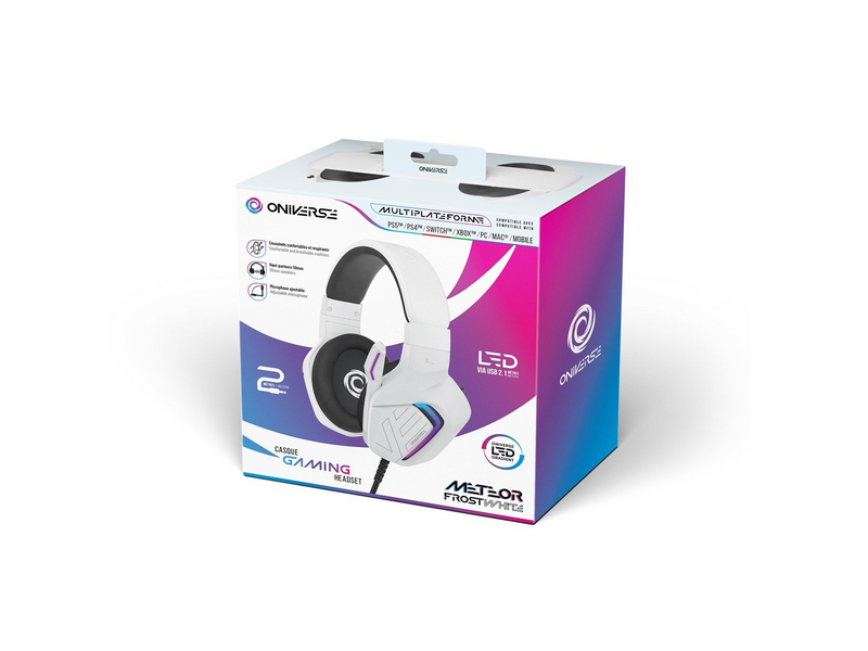 Oniverse Meteor - Frost White - Wired Headset - Sony PlayStation 4