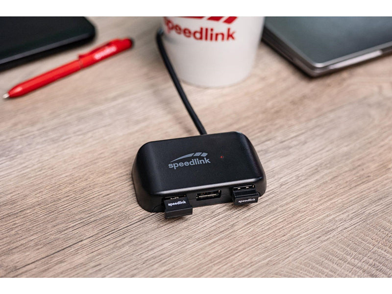 Speed-Link SNAPPY EVO USB-Hubs - USB 3.1 - 3 - Schwarz