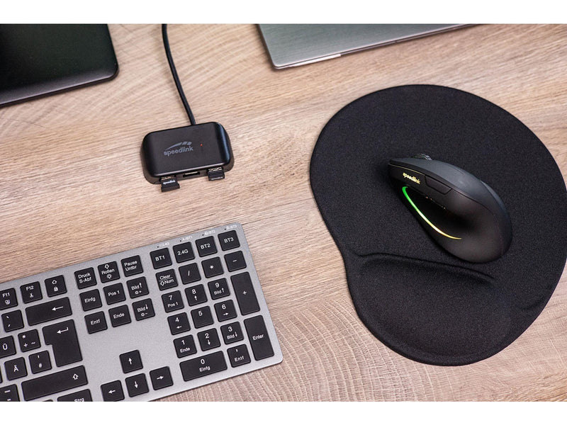 Speed-Link SNAPPY EVO USB-Hubs - USB 3.1 - 3 - Schwarz