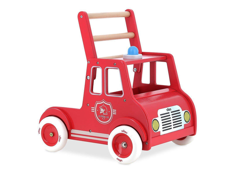 Vilac Push-Along Trolley Fire Truck