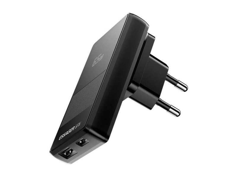 Essager ECT65W-QCB01-Z GaN 65W A+C Charger (black)