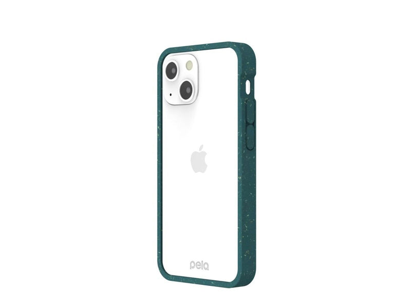 Pela Clear - iPhone 13 mini case - Green