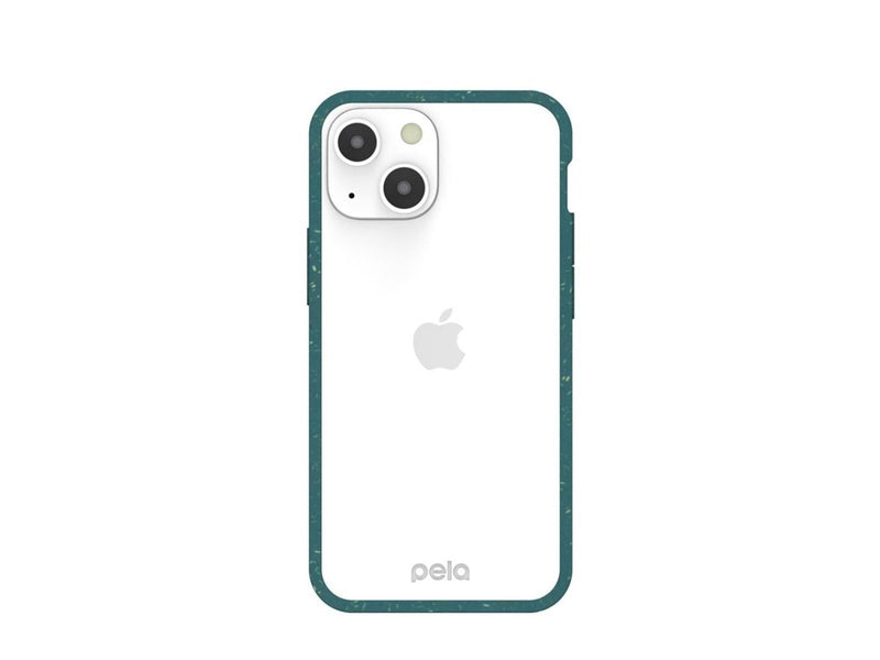 Pela Clear - iPhone 13 mini case - Green