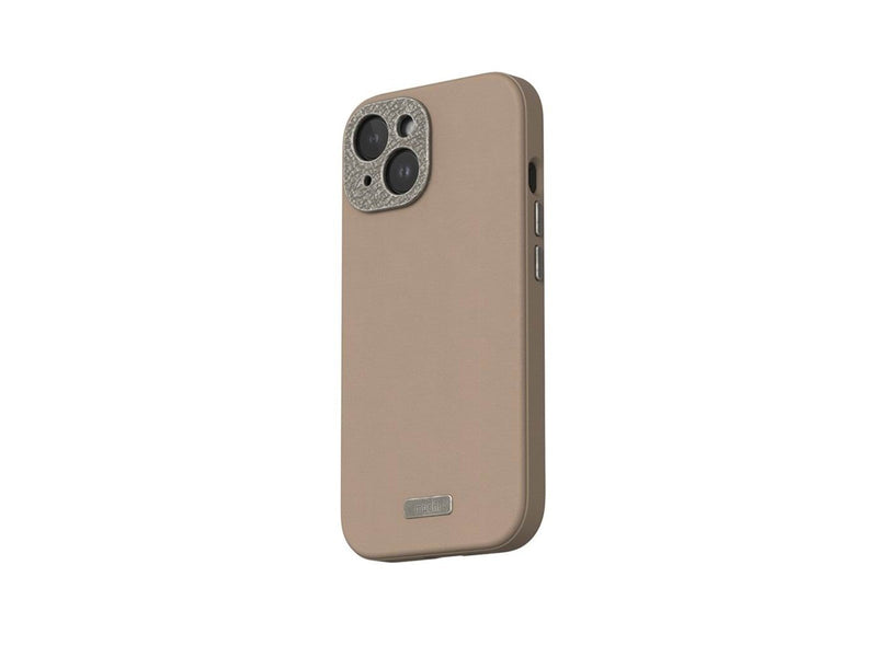 Moshi Napa for iPhone 15 - Woodsmoke Brown