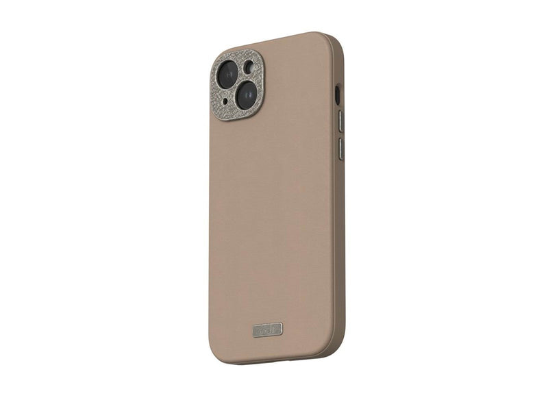 Moshi Napa for iPhone 15 Plus - Woodsmoke Brown