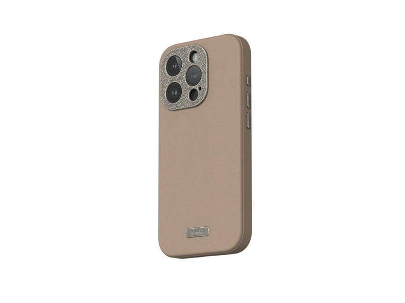 Moshi Napa for iPhone 15 Pro - Woodsmoke Brown