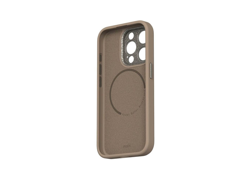 Moshi Napa for iPhone 15 Pro - Woodsmoke Brown