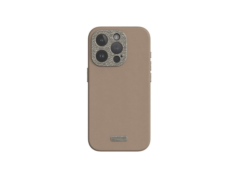 Moshi Napa for iPhone 15 Pro - Woodsmoke Brown