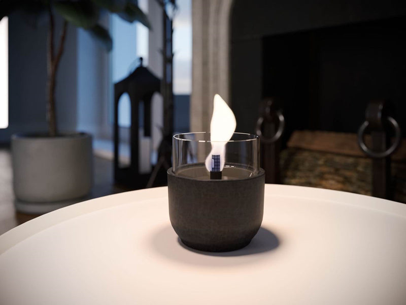 Tenderflame Violet 8 Black Lava Porcelain