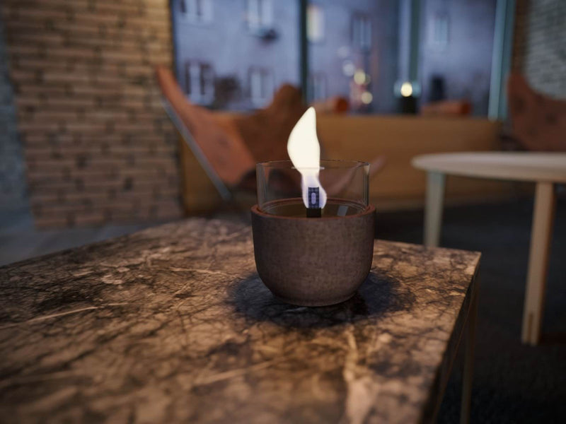 Tenderflame Violet 8 Black Lava Porcelain