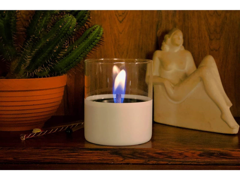 Tenderflame Lilly 10 White Glass