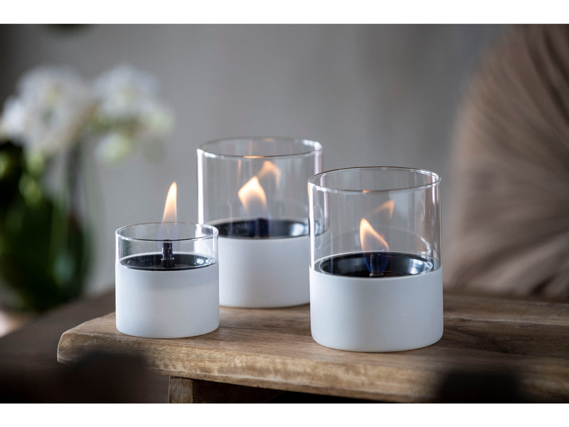 Tenderflame Lilly 10 White Glass