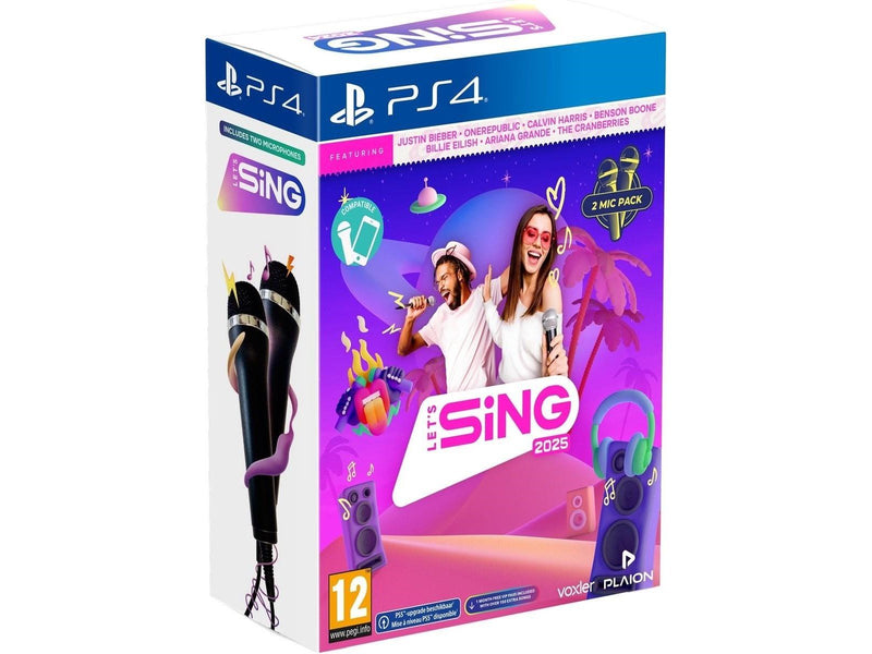 Let's Sing 2025 + 2 Microphones - Sony PlayStation 4 - Musik - PEGI 12
