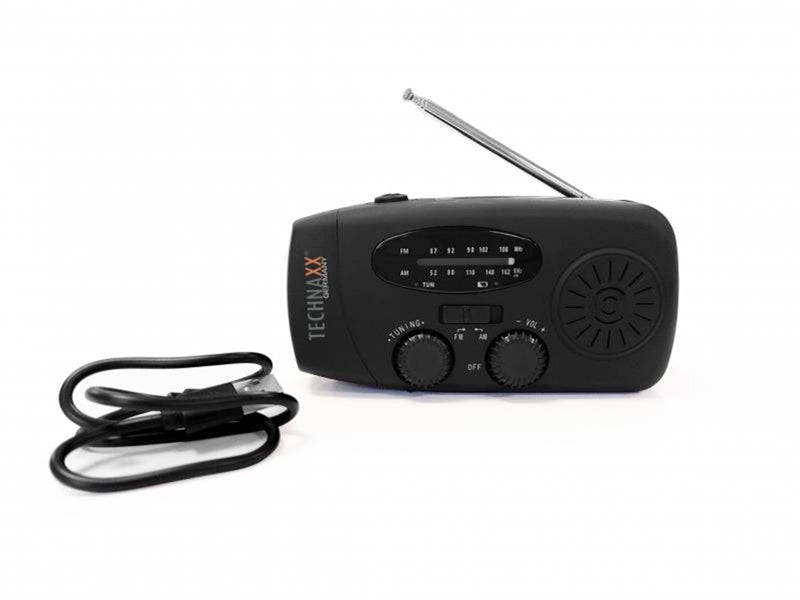 TECHNAXX TX-238 - Emergency Radio - AM/FM - Mono - schwarz