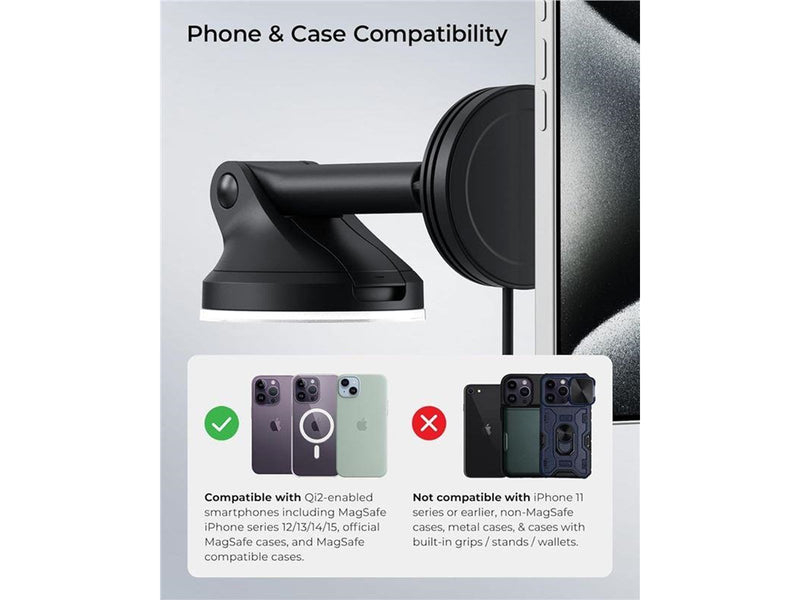iOttie Velox MagSafe Qi2 Wireless Dash & Windshiel