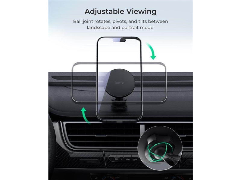iOttie iTap 3 MagSafe Flush Mount with Magnetic Ring Adapter