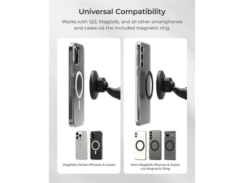 iOttie iTap 3 MagSafe Flush Mount with Magnetic Ring Adapter