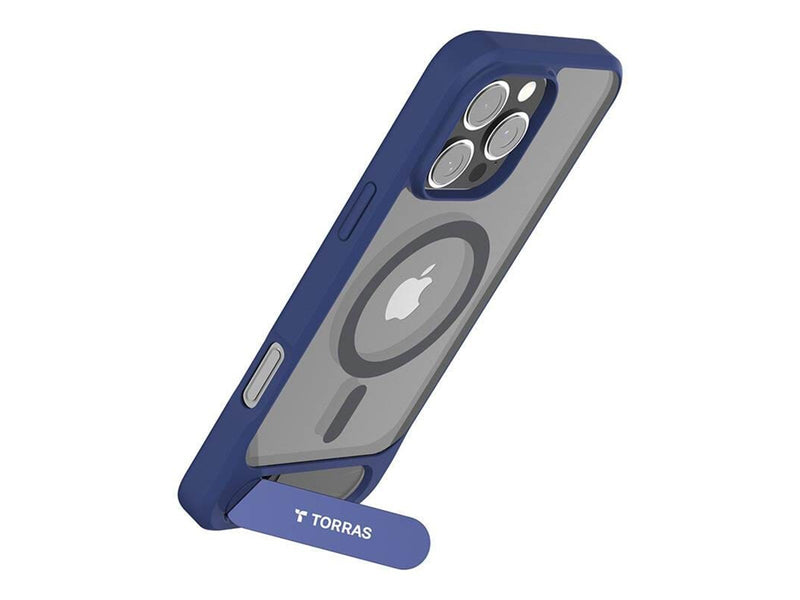 Torras Pstand Series Case for iPhone 16 Pro (Blue)