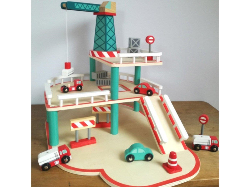 Egmont Toys Wooden Garage with Crane