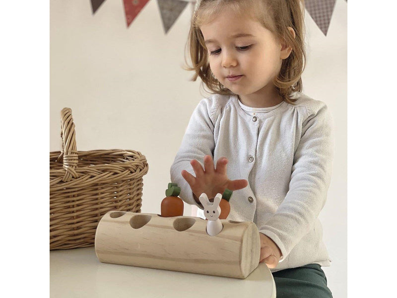 Egmont Toys Rabbit and Vegetables Log