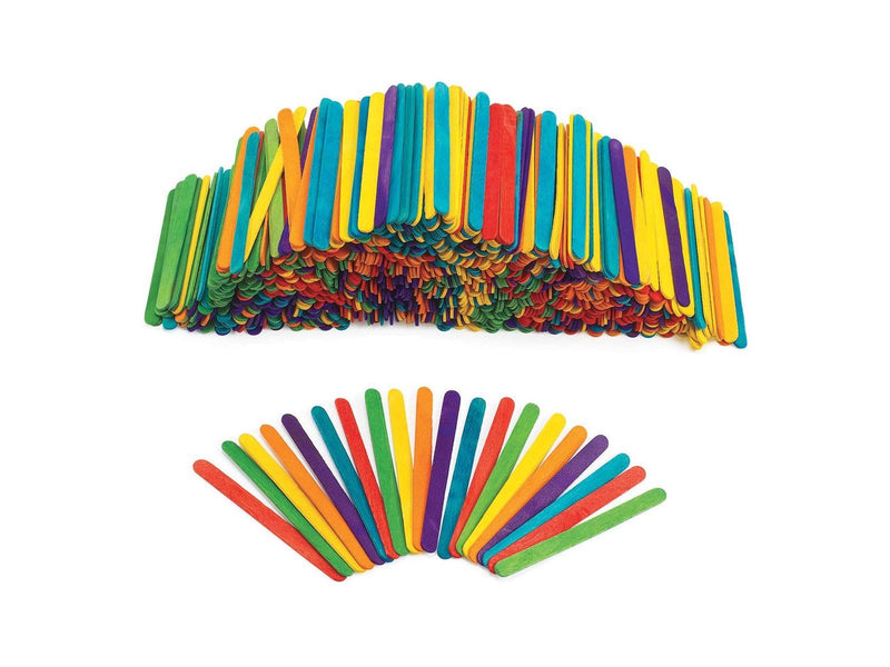 Colorations Colored Wooden Craft Sticks 1000pcs
