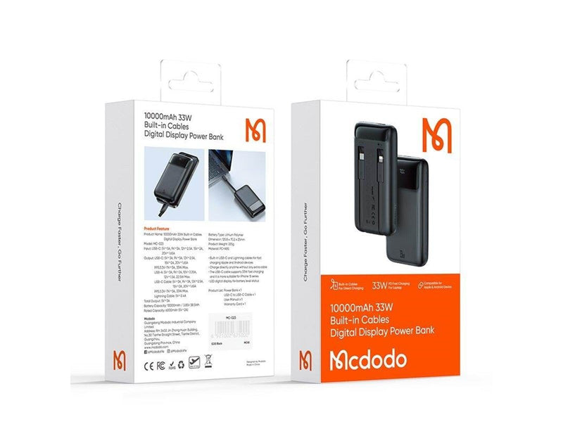 Mcdodo MC-0231 power bank Powerbank (Akku) - schwarz - 10000 mAh