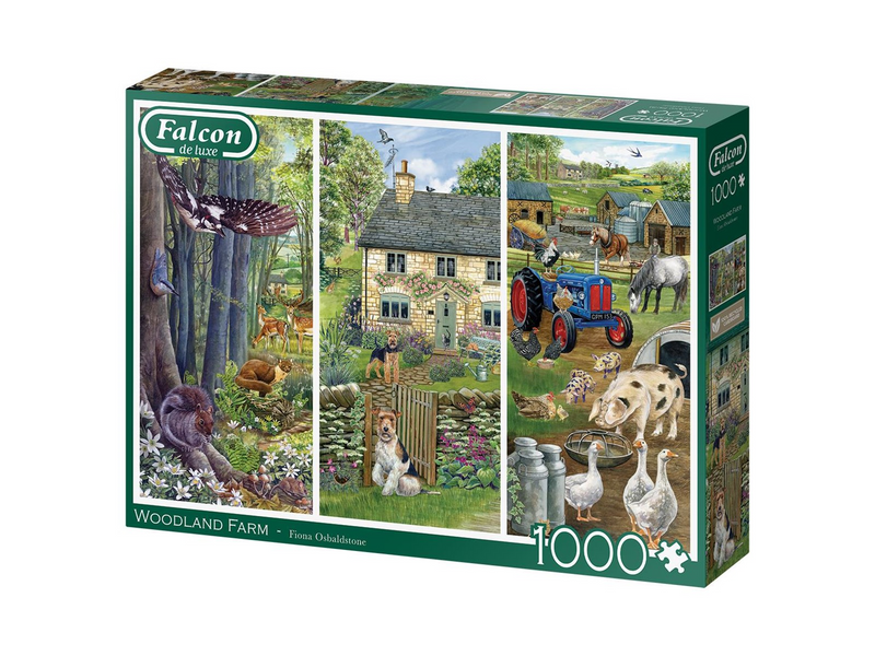 Jumbo Falcon Jigsaw Puzzle - Woodland Farm 1000pcs. Boden
