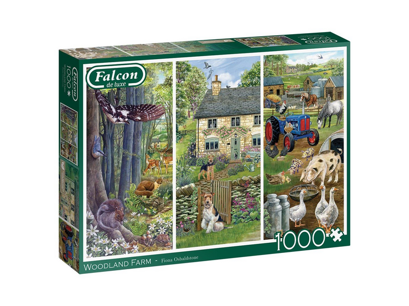 Jumbo Falcon Jigsaw Puzzle - Woodland Farm 1000pcs. Boden