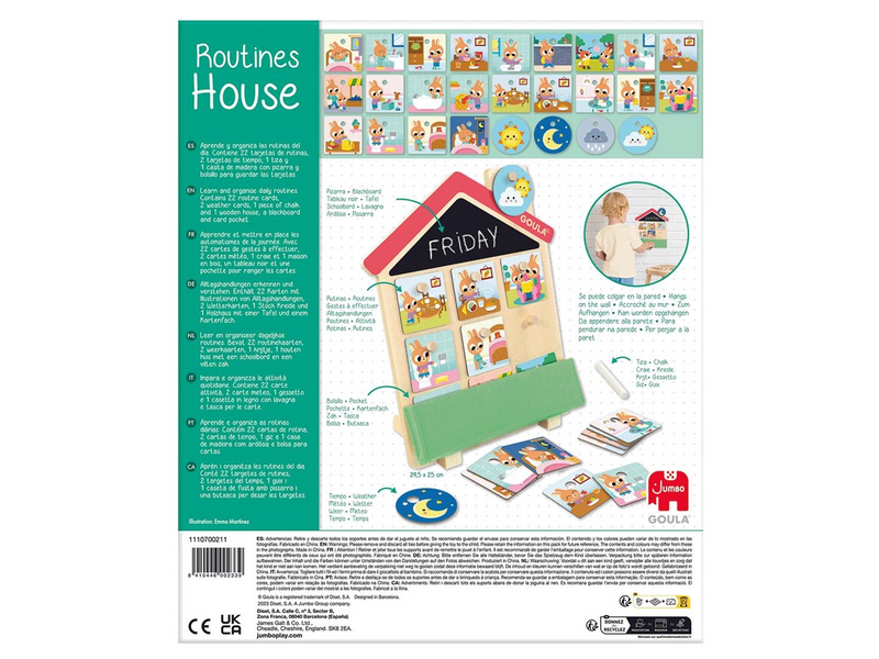 Jumbo Routines House Educational Wooden Game