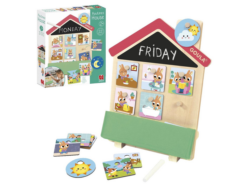 Jumbo Routines House Educational Wooden Game
