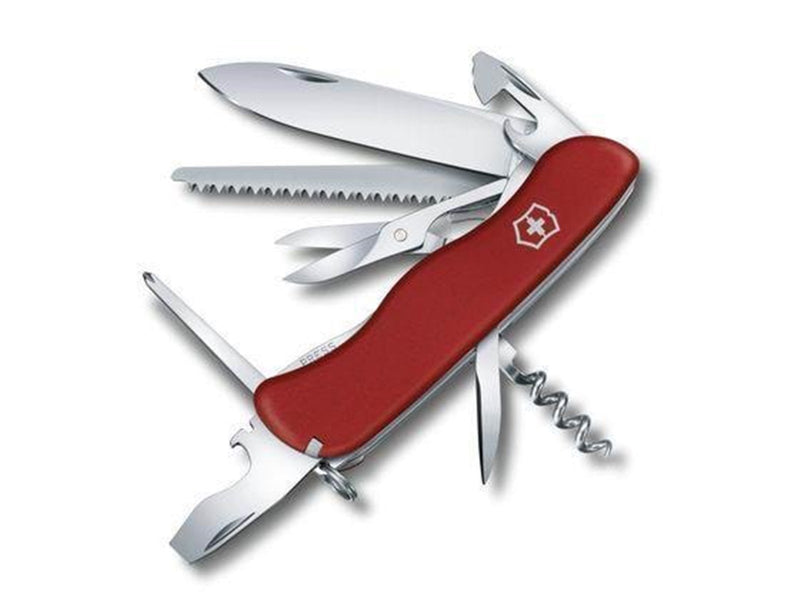 Victorinox OUTRIDER Locking Blade Swiss Army Knife - Red - 111mm Linear Lock