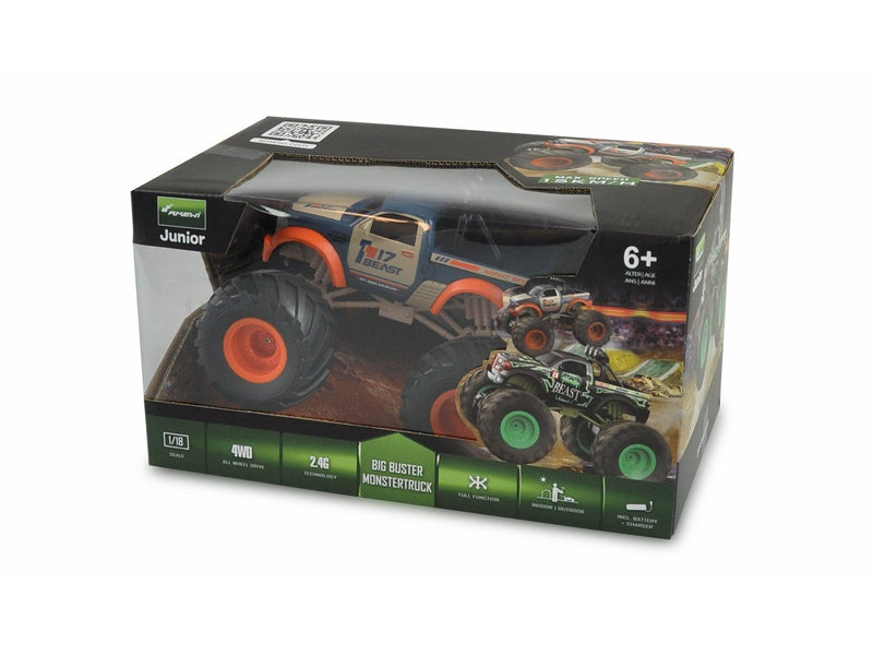 Amewi Big Buster Monster Truck 1:18 RTR Orange/Blue